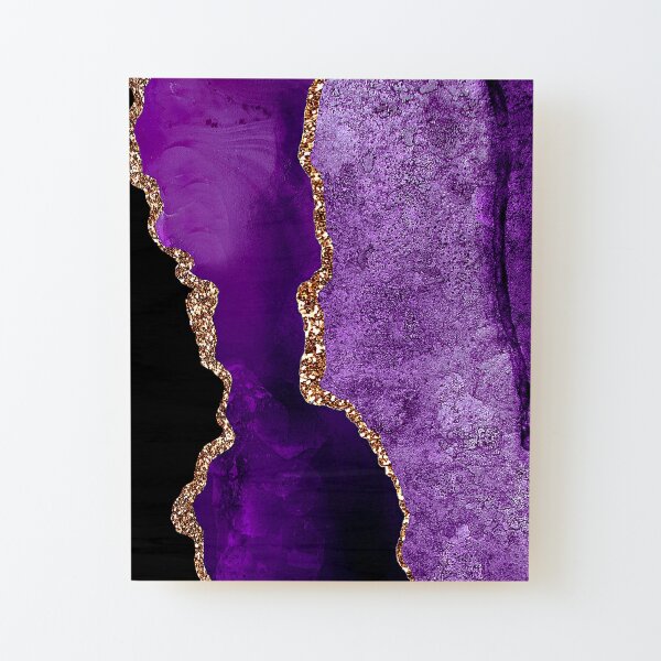 Violet color,gold glitter,veined,silver,purple color,marble stone texture,painted imitation marble,inspirational,canvas painting,wall decor