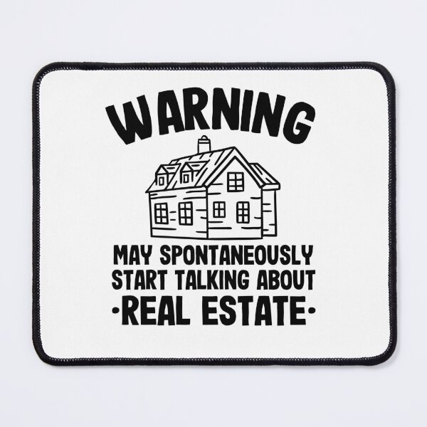 Item preview, Warning May Talk About Real Estate Agent Realtor Funny Gift designed and sold by Stronzi.