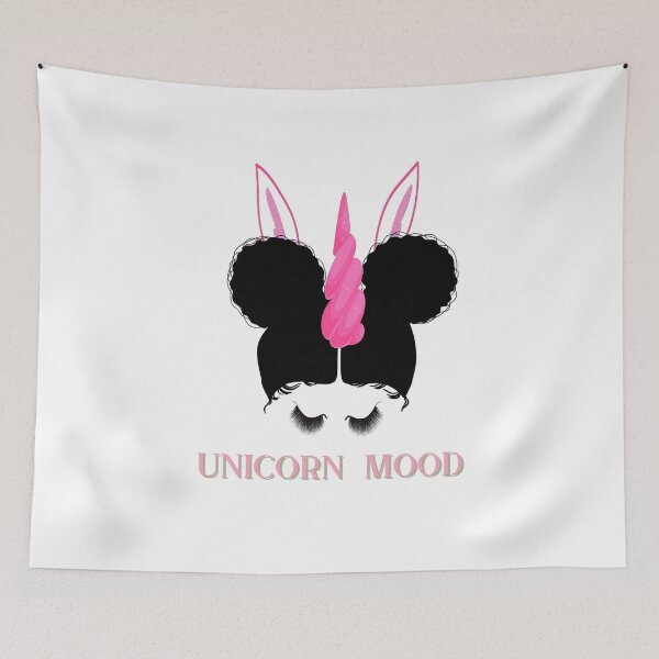 Item preview, Unicorn Mood with Afro Puffs~ Afro Unicorn designed and sold by JustaGurli.