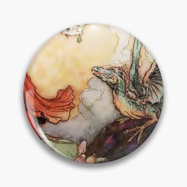 Item preview, Vintage Fairy Tale Illustration Prince and Dragon designed and sold by TheMurphyGirl.