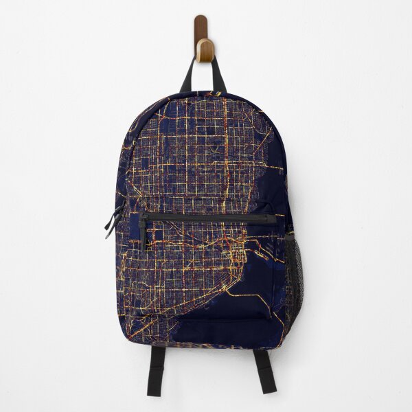 Item preview, Miami, Florida, USA Map - City At Night designed and sold by deMAP.