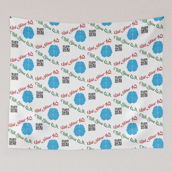 Item preview, Use Your Iq Not Your Qr designed and sold by omegaplus.