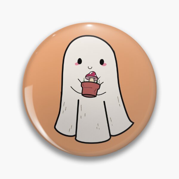 Item preview, Ghost with a mushroom plant designed and sold by PastelBrew.