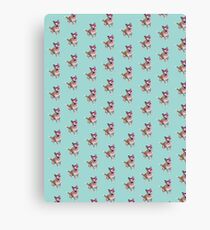 Winnie the Flower Bear Dog Canvas Print