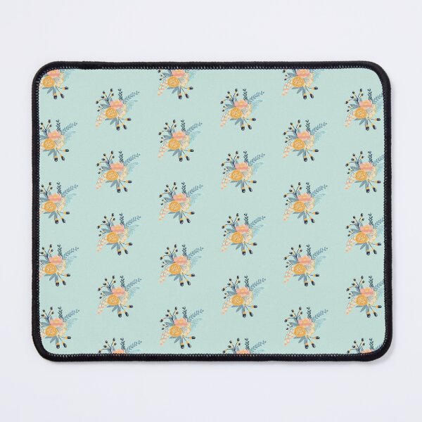 Item preview, Blue and yellow color digital floral illustration  designed and sold by JaniceLalonde.