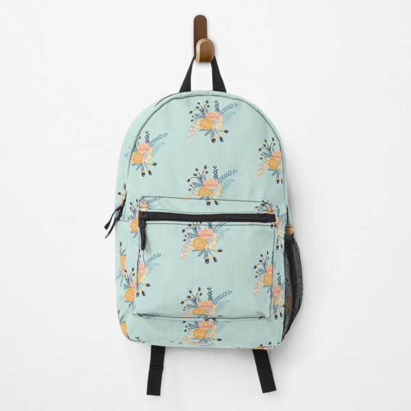 Item preview, Blue and yellow color digital floral illustration designed and sold by JaniceLalonde.