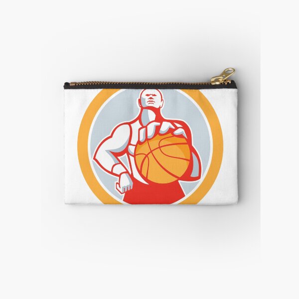 Item preview, Basketball Player With Ball Circle Retro designed and sold by patrimonio.