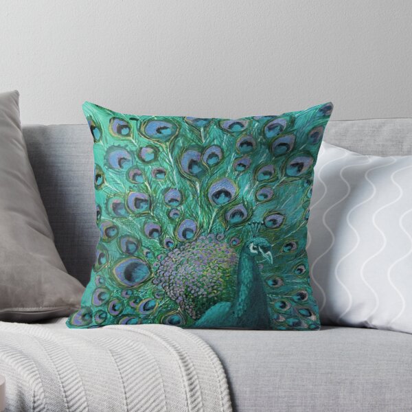 Peacock green shop cushions