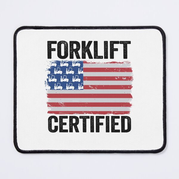 Item preview, Forklift Certified American Flag Funny Forklift Driver designed and sold by Stronzi.