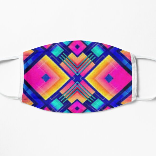 colored squares Flat Mask