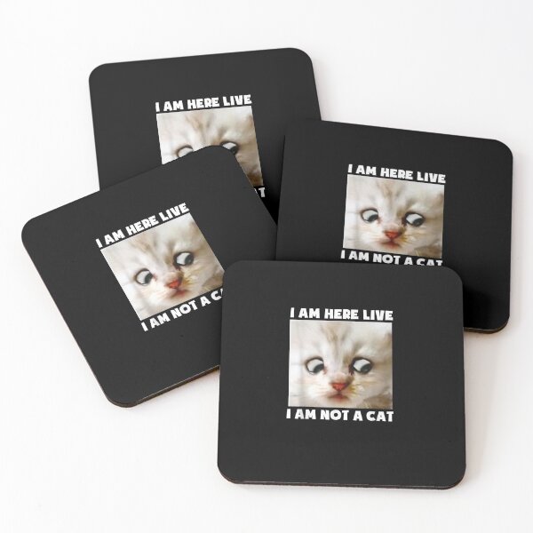 Item preview, I Am Here Live I Am Not A Cat Funny Lawyer Cat Meme designed and sold by SeyedshiNaia.