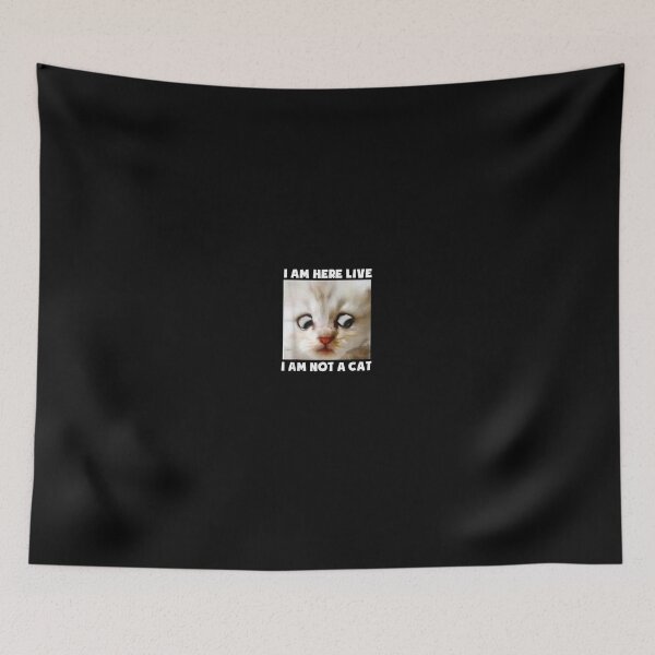 Item preview, I Am Here Live I Am Not A Cat Funny Lawyer Cat Meme designed and sold by SeyedshiNaia.