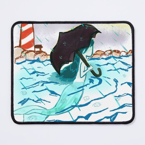 Item preview, Mermaid in the rain designed and sold by -ink-.