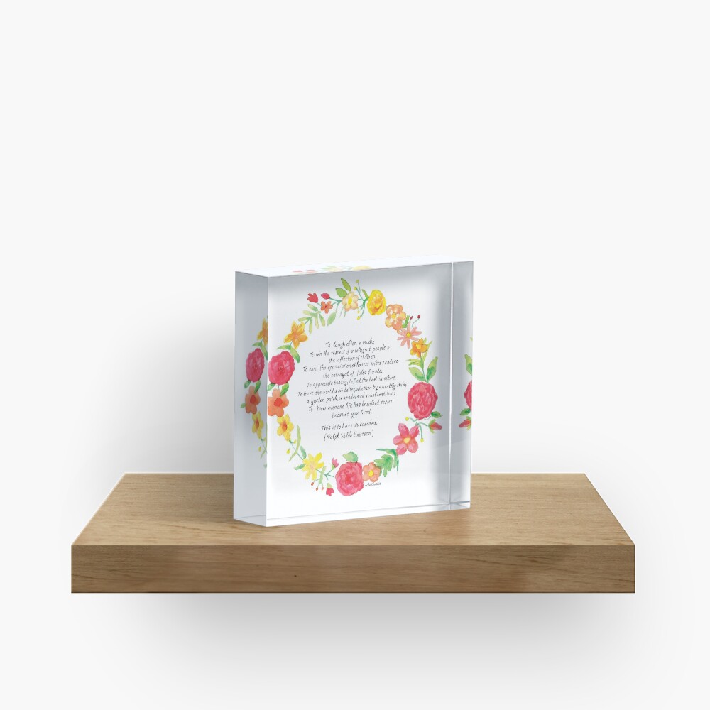 To laugh often and much Acrylic Block