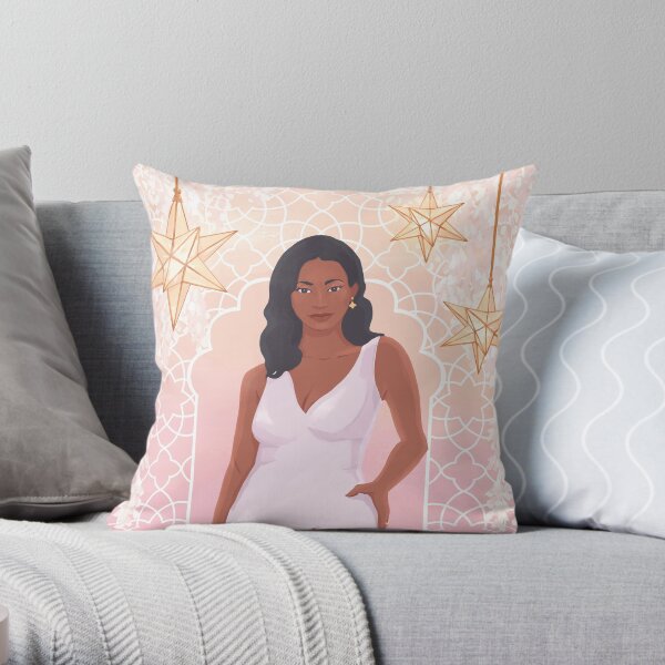 Sana Portrait Throw Pillow