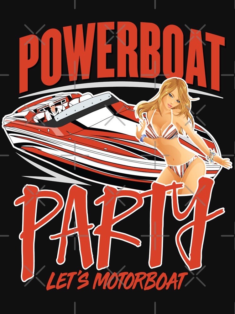 Thumbnail 6 of 6, Premium T-Shirt, Powerboat Party Lifestyle Clothing [LET'S MOTORBOAT] designed and sold by Powerboat Party.