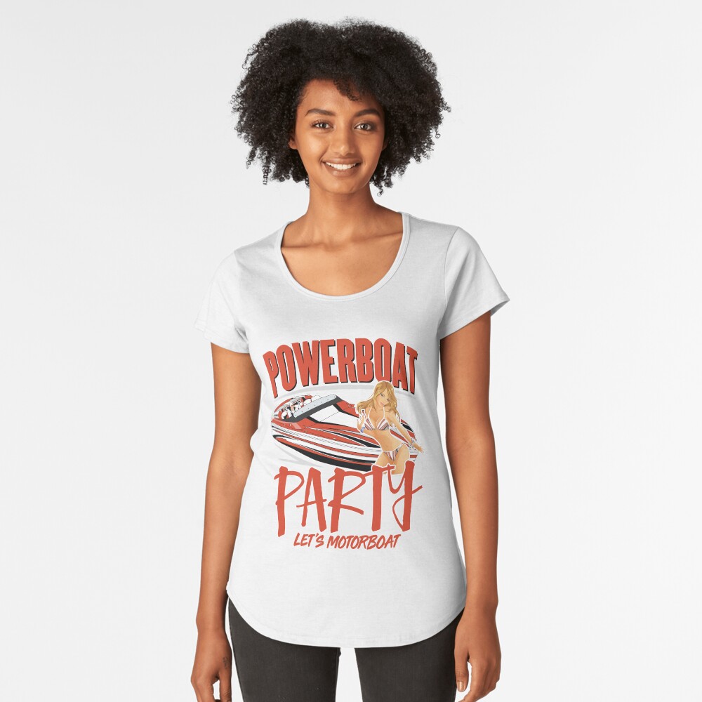 Item preview, Premium Scoop T-Shirt designed and sold by powerboatparty.