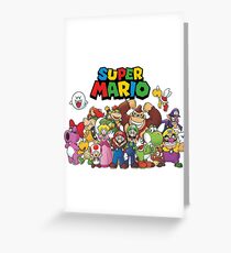 super mario all characters Greeting Card