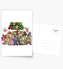 Postales super mario todos los personajes