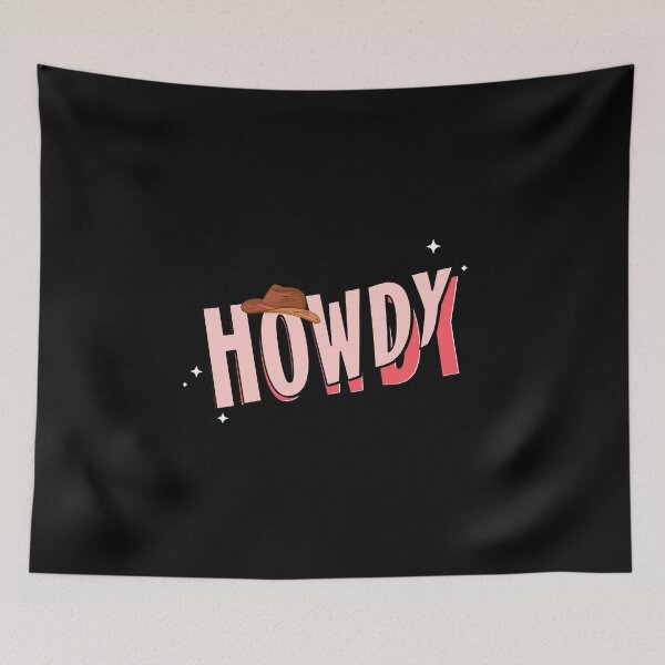 Item preview, Howdy Saying / Love Country Music / Cute Cowboy Hat Design design designed and sold by CreatedByHeidi.