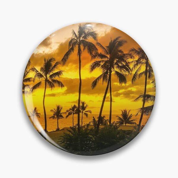 Item preview, Tropical Gold and Tangerine Hawaiian Sunset Art Photo designed and sold by DEC02.