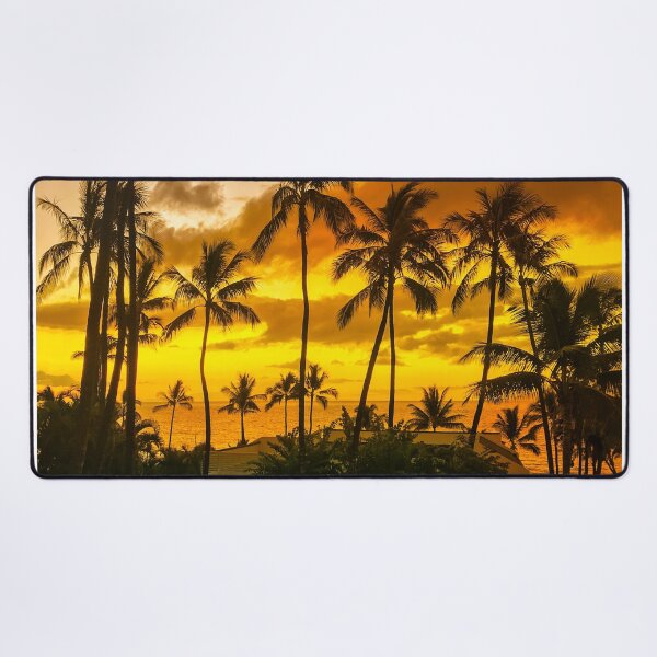 Item preview, Tropical Gold and Tangerine Hawaiian Sunset Art Photo designed and sold by DEC02.