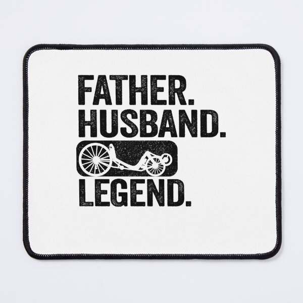 Item preview, Father Husband Recumbent Legend Funny Recumbent Bike designed and sold by Stronzi.