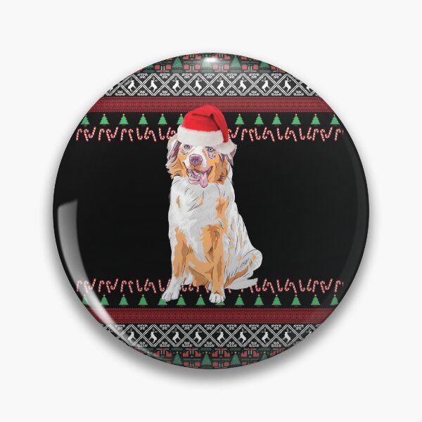 Item preview, Aussie Christmas Gift Ugly Australian Shepherd Sweater designed and sold by FunShirtDesigns.