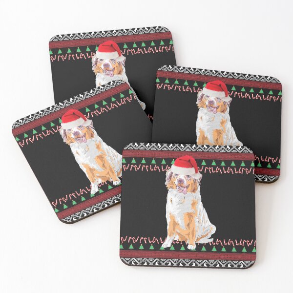Item preview, Aussie Christmas Gift Ugly Australian Shepherd Sweater designed and sold by FunShirtDesigns.