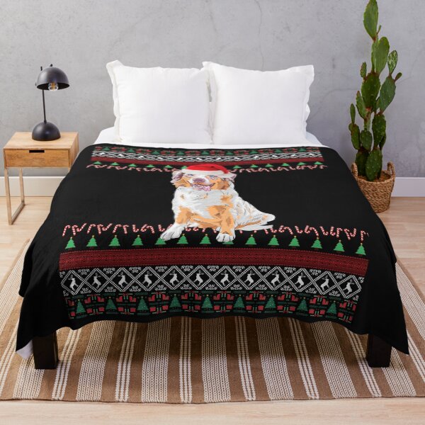 Item preview, Aussie Christmas Gift Ugly Australian Shepherd Sweater designed and sold by FunShirtDesigns.