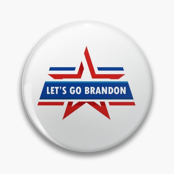 Aperçu de l'œuvre Allons-y Brandon Chant sarcastique Conservateur Drapeau américain créée et vendue par Crazy Trendy Designs.