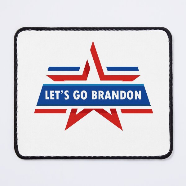 Item preview, Let's Go Brandon Chant sarcastic Conservative US Flag designed and sold by Crazy Trendy Designs.