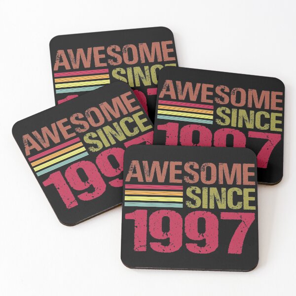 Item preview, Awesome Since 1997 Retro Vintage 24th Birthday Gift designed and sold by designbychow.