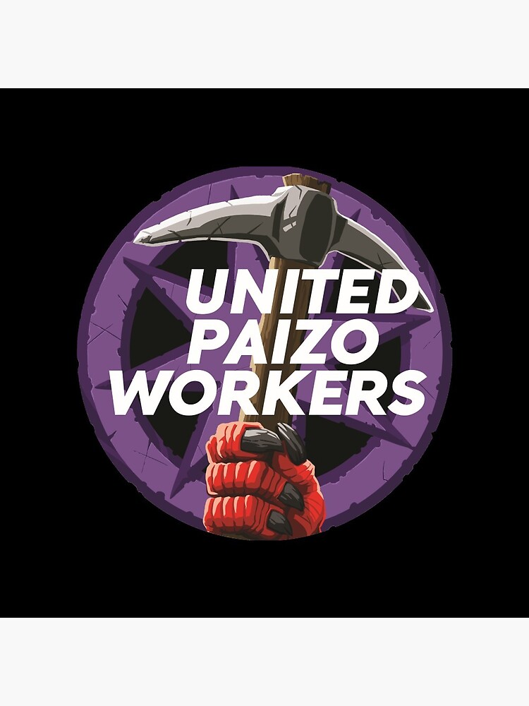 Thumbnail 3 of 3, Pin, United Paizo Workers Logo designed and sold by PaizoWorkers.