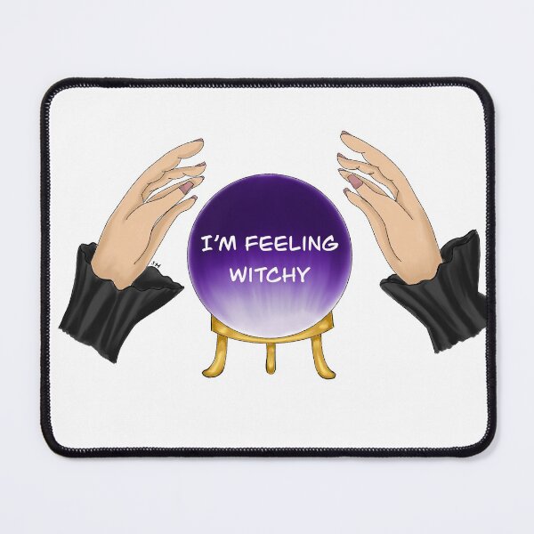 Item preview, I'm Feeling Witchy - Witch Hands Around Purple Globe designed and sold by SMillustrations.