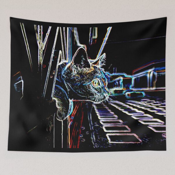 Item preview, cat at the door designed and sold by ricobarinas.