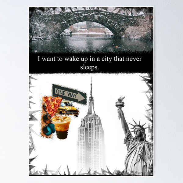 Item preview, I want to wake up in a city that never sleeps designed and sold by SauceSauce.  :).