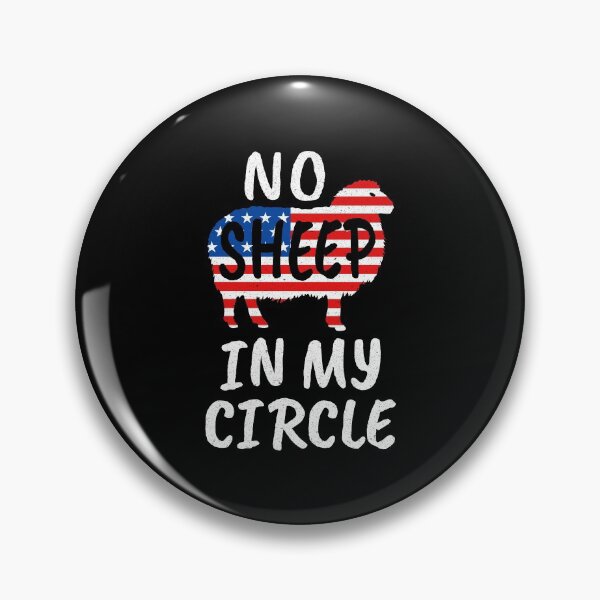 Item preview, No Sheep In My Circle Usa Flag designed and sold by THEMADBRUSH.