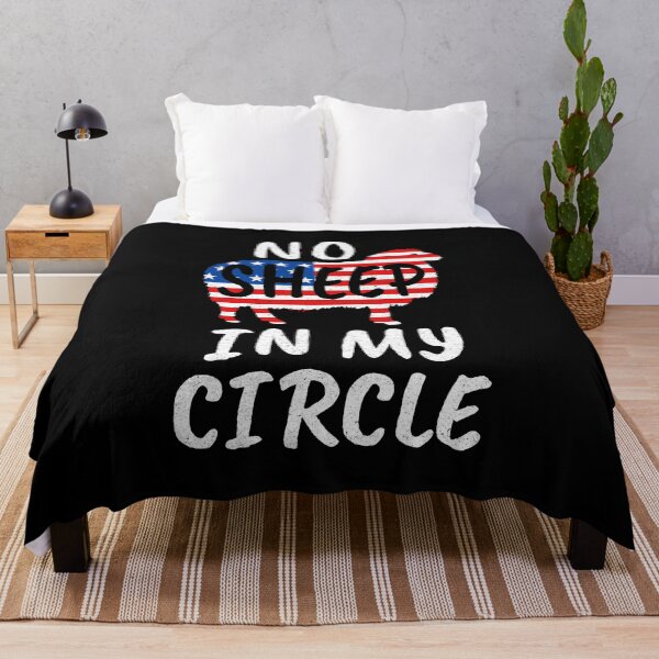 Item preview, No Sheep In My Circle Usa Flag designed and sold by THEMADBRUSH.