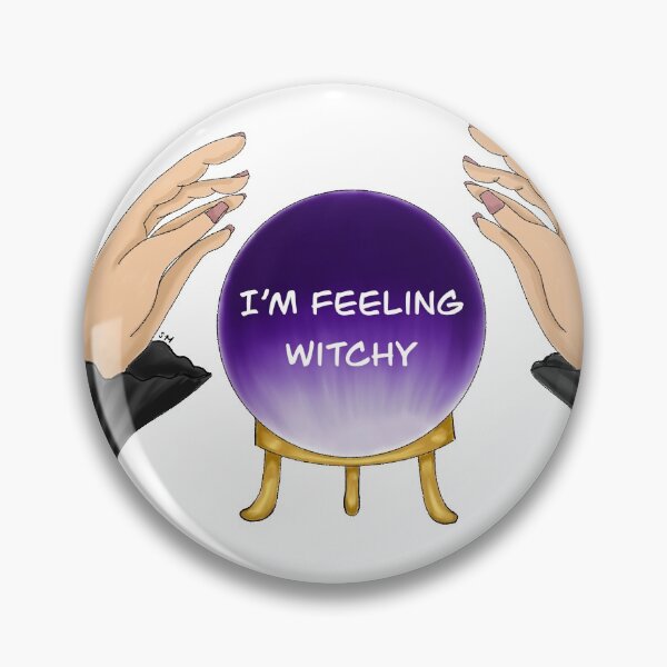 Item preview, I'm Feeling Witchy - Witch Hands Around Purple Globe designed and sold by SMillustrations.