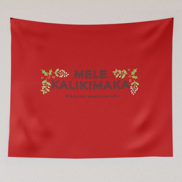 Item preview, Mele Kalikimaka red designed and sold by Woowee808.