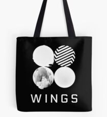 BTS Wings Logo (Black) Tote Bag