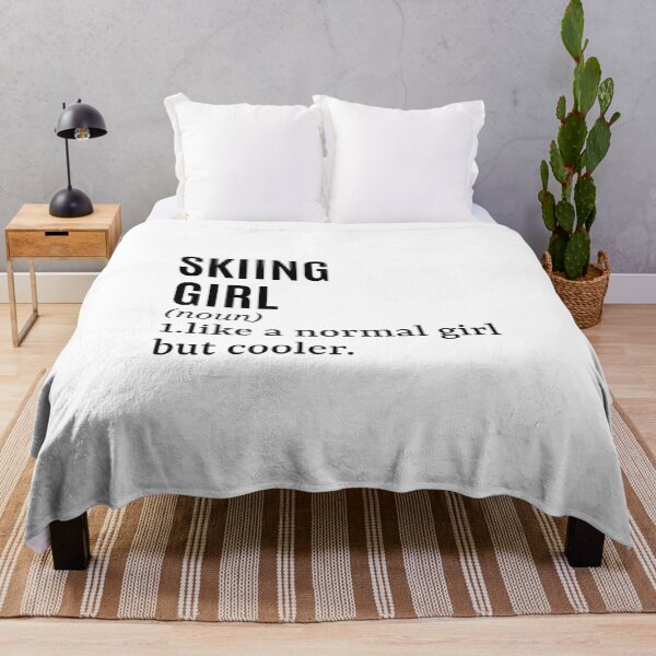 Item preview, Skiing Girl - Skier Funny Quote designed and sold by MountainD.