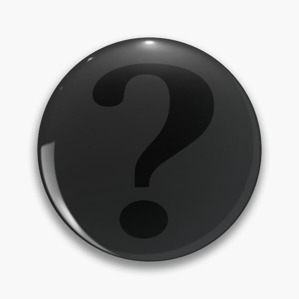 Item preview, Copy of The Riddle Question Mark Symbol Retro Matte Black designed and sold by ConceptLT.