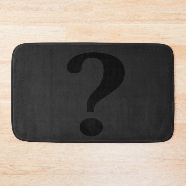 Item preview, Copy of The Riddle Question Mark Symbol Retro Matte Black designed and sold by ConceptLT.