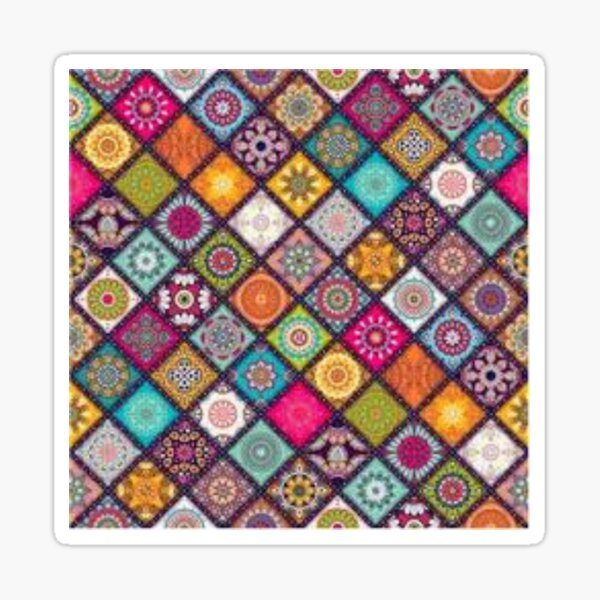 colored squares Sticker