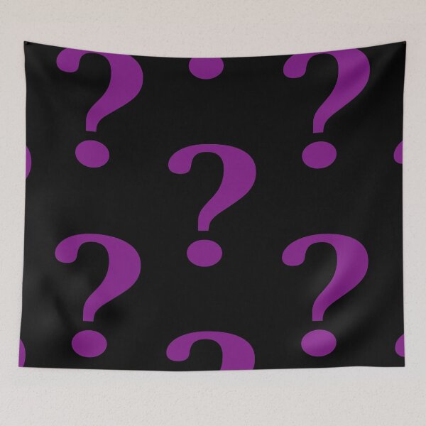 Item preview, The Riddle Question Mark Symbol Retro Purple designed and sold by ConceptLT.