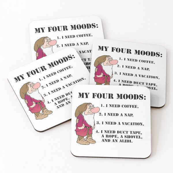 Item preview, My Four Moods designed and sold by Black Cat Tees.