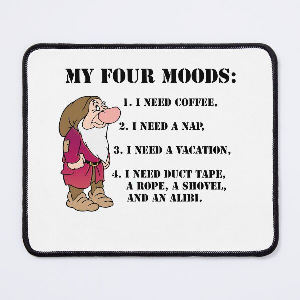 Item preview, My Four Moods designed and sold by Black Cat Tees.