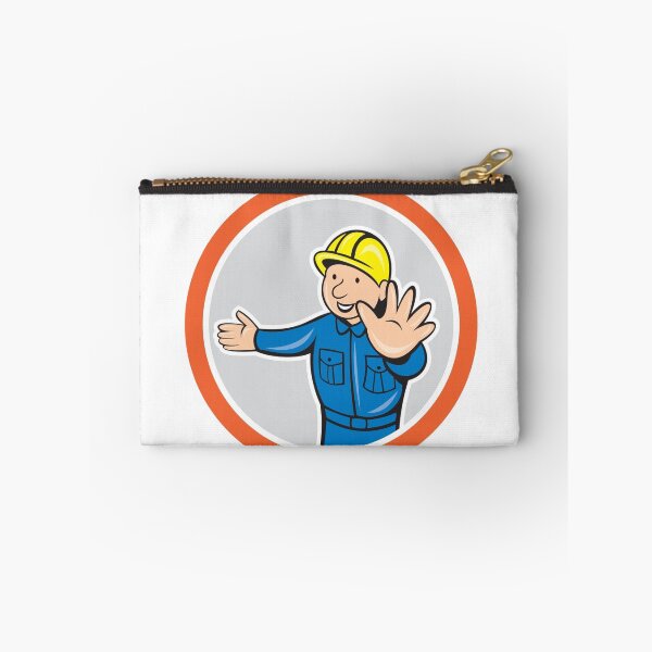 Item preview, Builder Hands Out Circle Cartoon designed and sold by patrimonio.